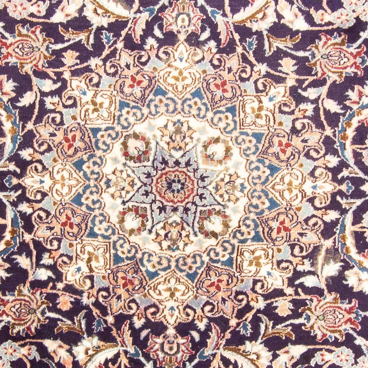 Tapis persan - Nain - Royal - 292 x 197 cm - bleu foncé