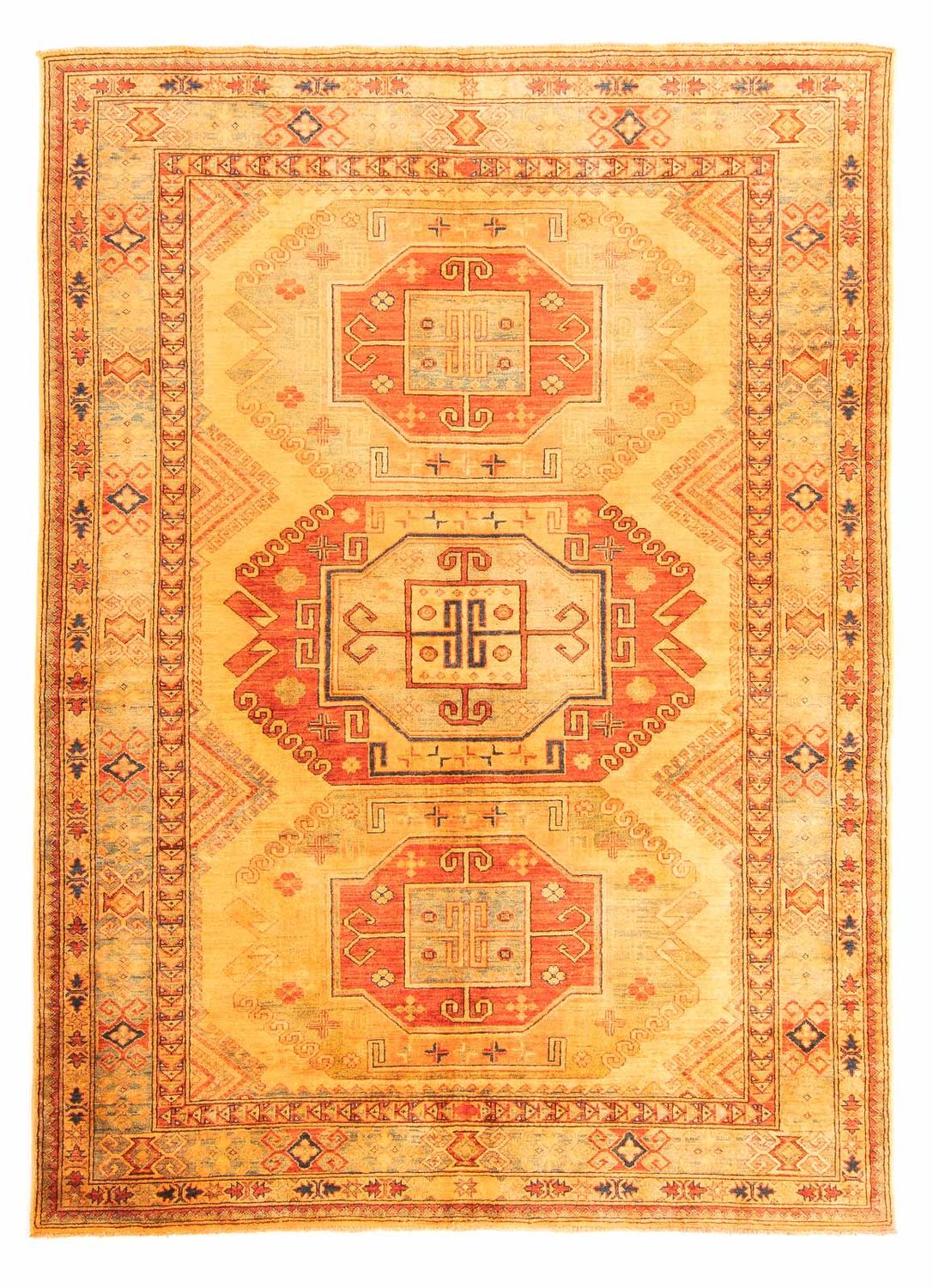 Tapis Ziegler - Kazak - 253 x 183 cm - or