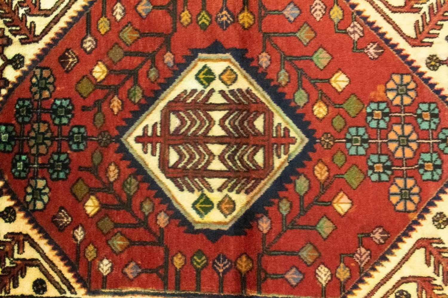Tapis persan - Nomadic - 143 x 106 cm - orange