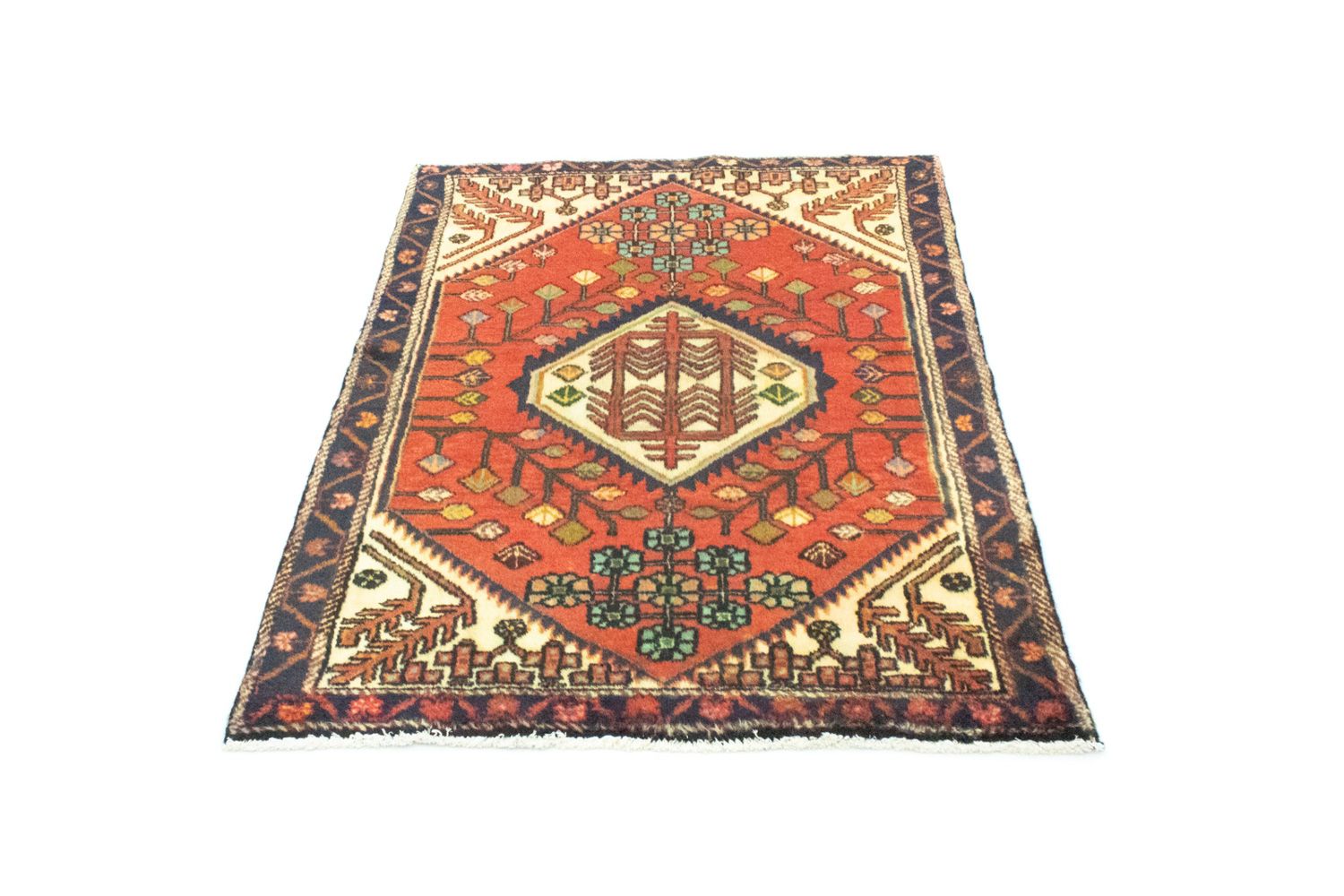 Tapis persan - Nomadic - 143 x 106 cm - orange