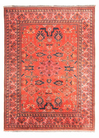 Tapis afghan - Hatschlu - 280 x 200 cm - rouge clair