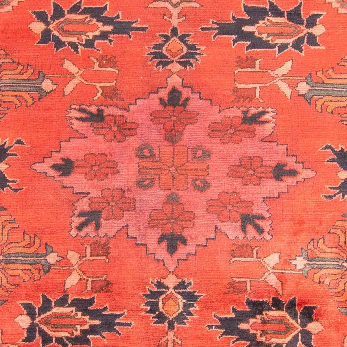 Tapis afghan - Hatschlu - 280 x 200 cm - rouge clair