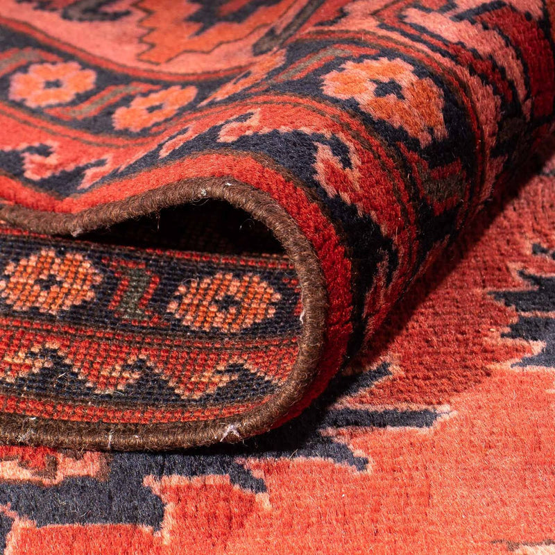 Tapis afghan - Hatschlu - 280 x 200 cm - rouge clair