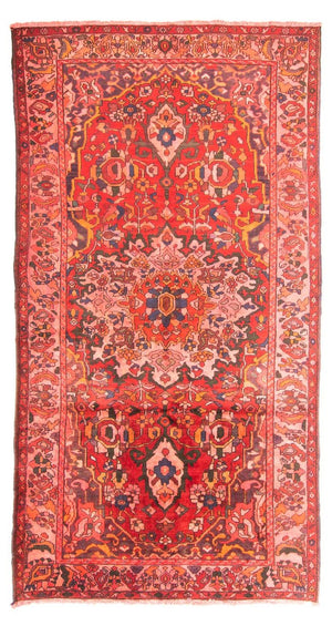 Tapis persan - Nomadic - 304 x 160 cm - rouge clair