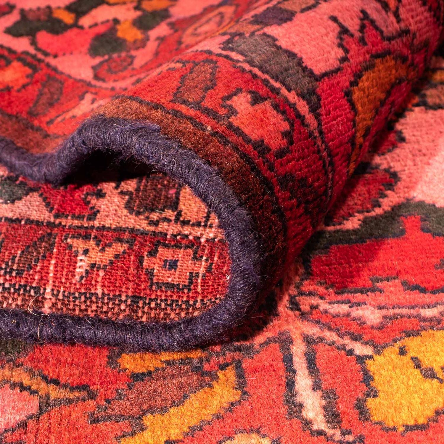 Tapis persan - Nomadic - 304 x 160 cm - rouge clair