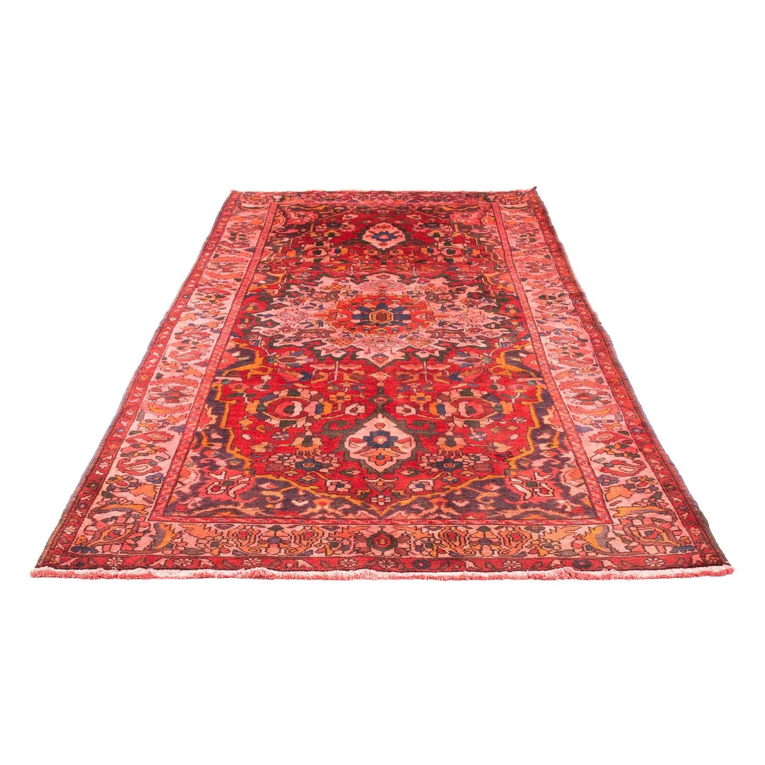 Tapis persan - Nomadic - 304 x 160 cm - rouge clair