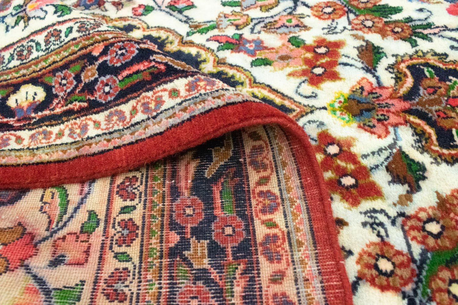 Tapis persan - Ghom - 145 x 102 cm - beige