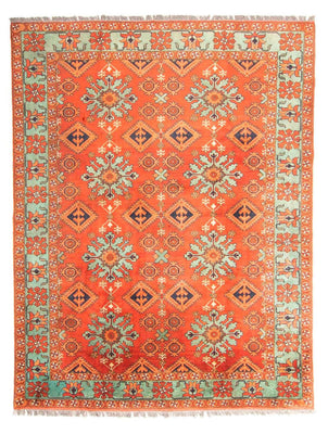 Tapis afghan - Hatschlu - 273 x 213 cm - rouge clair
