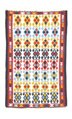 Tapis Kelim - Vieux - 150 x 94 cm - beige