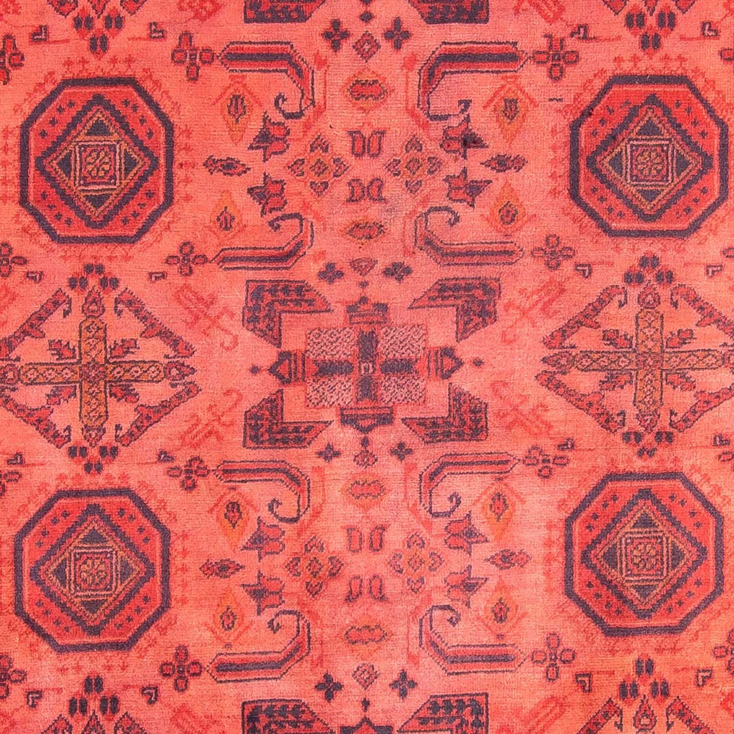 Tapis afghan - Hatschlu - 290 x 200 cm - rouge