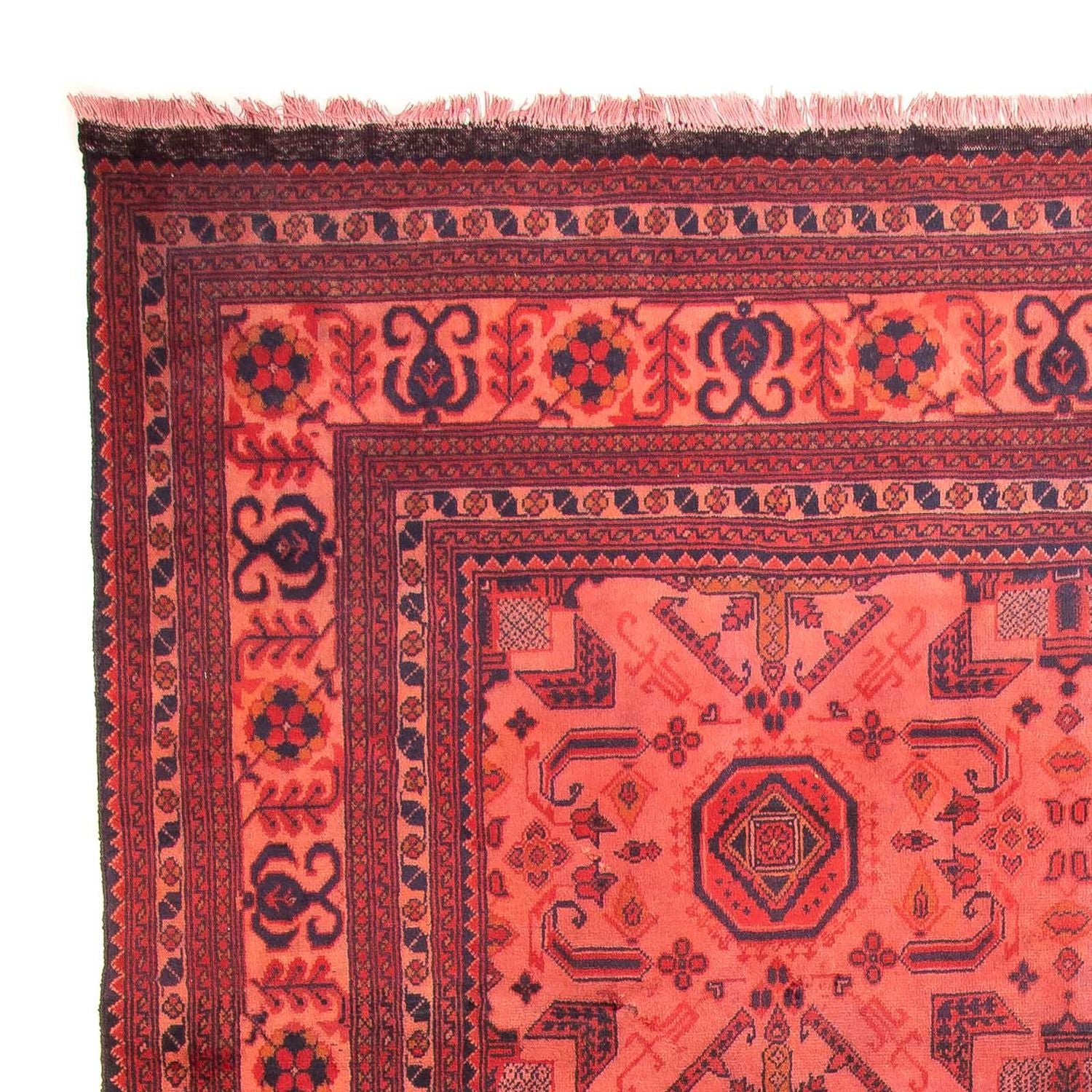Tapis afghan - Hatschlu - 290 x 200 cm - rouge