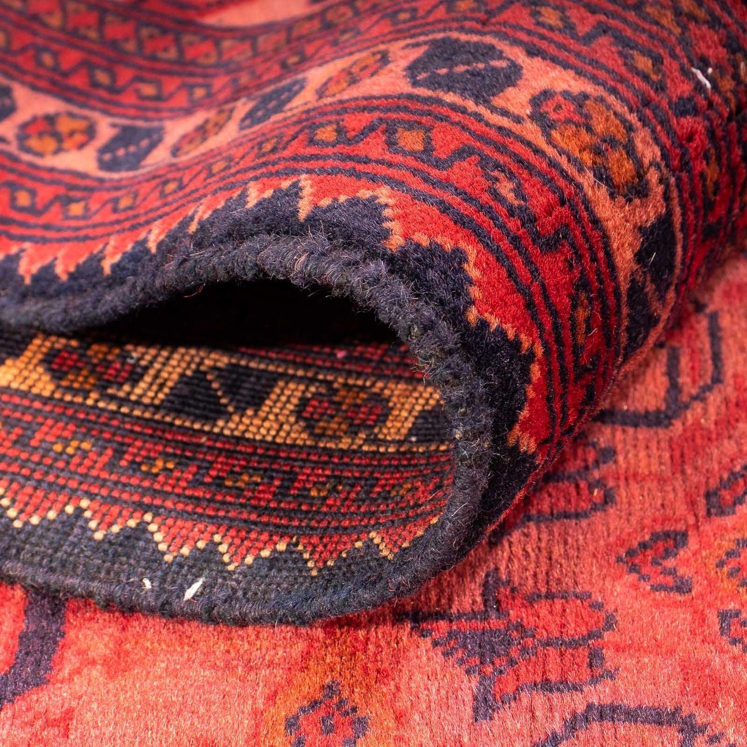 Tapis afghan - Hatschlu - 290 x 200 cm - rouge