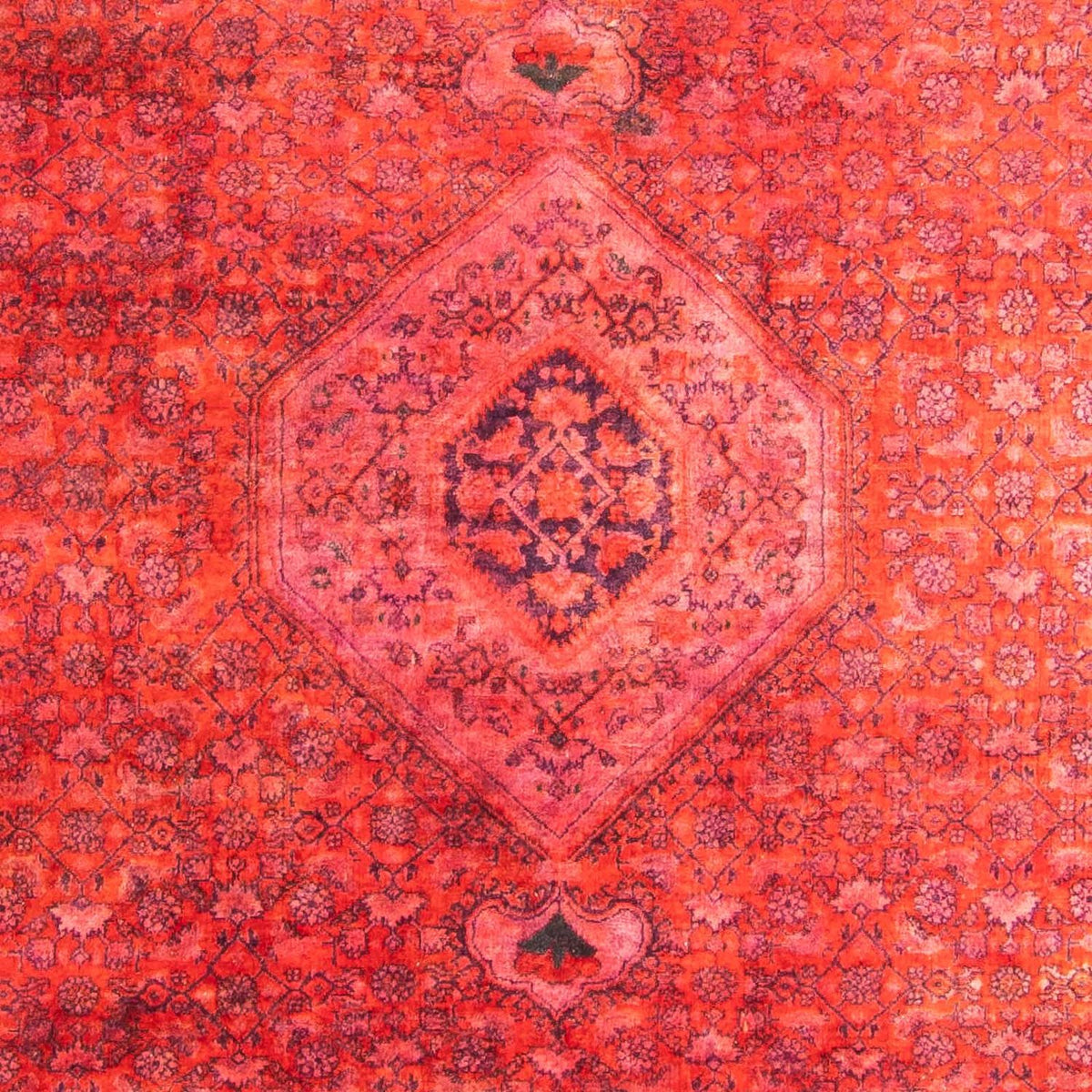 Tapis persan - Bidjar - 280 x 205 cm - rouge clair