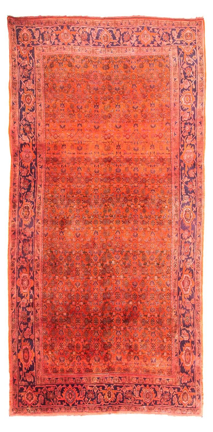 Tapis persan - Bidjar - 315 x 155 cm - rouge clair