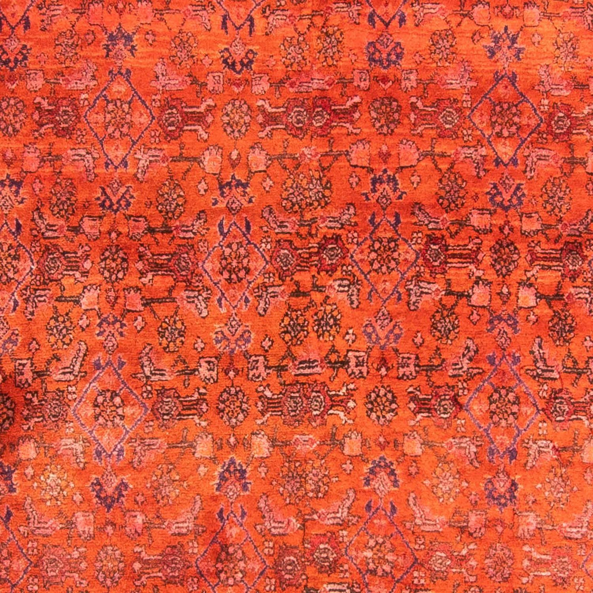 Tapis persan - Bidjar - 315 x 155 cm - rouge clair