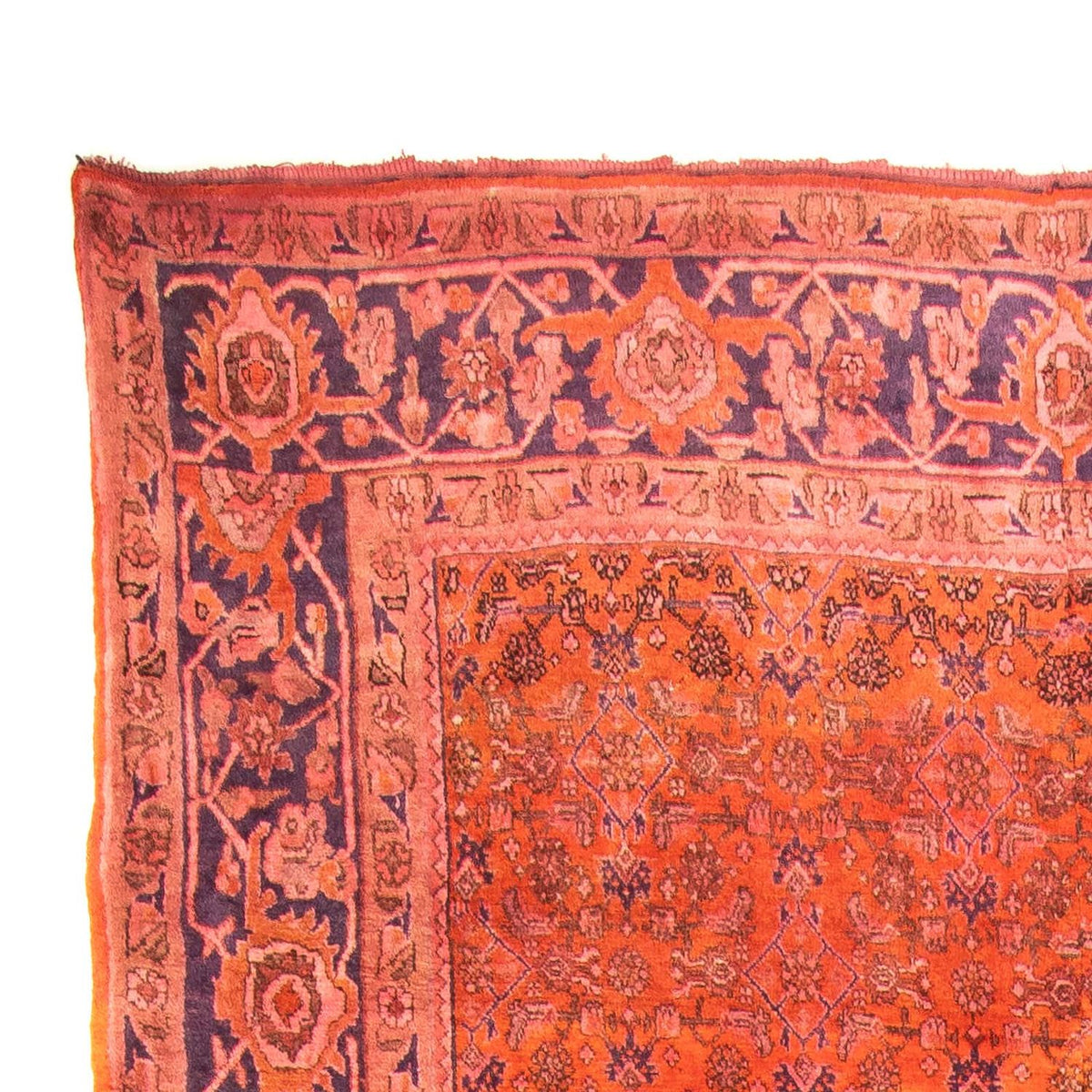 Tapis persan - Bidjar - 315 x 155 cm - rouge clair