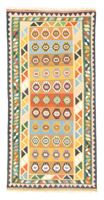 Tapis de couloir Tapis Kelim - Oriental - 256 x 128 cm - colorée
