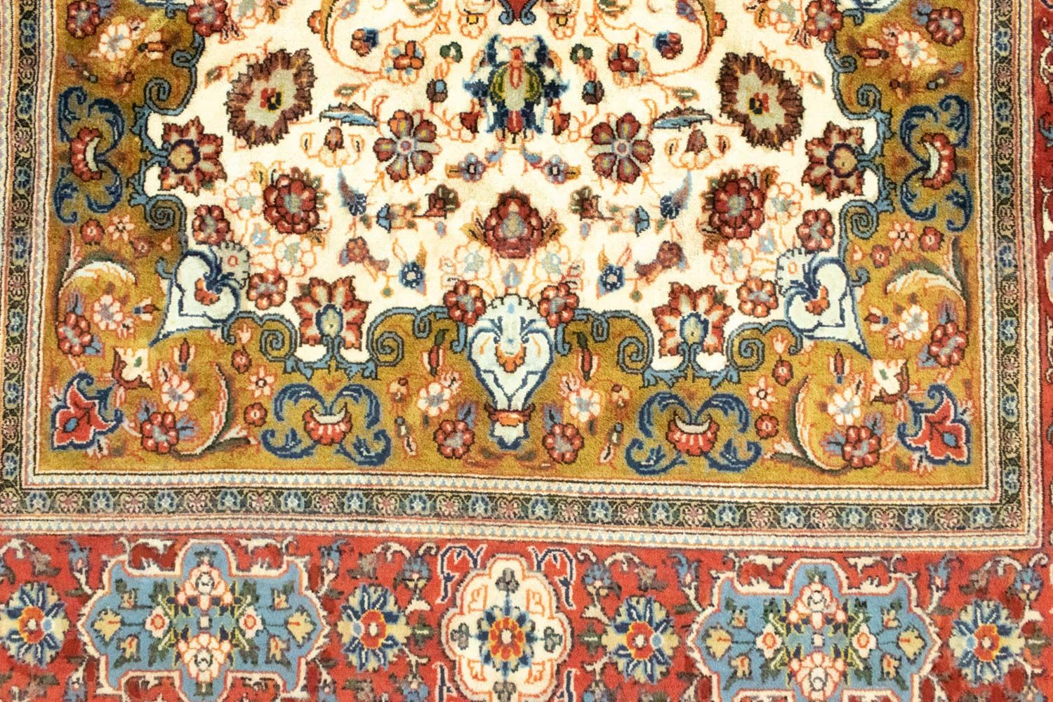 Tapis persan - Ghom - 245 x 142 cm - beige