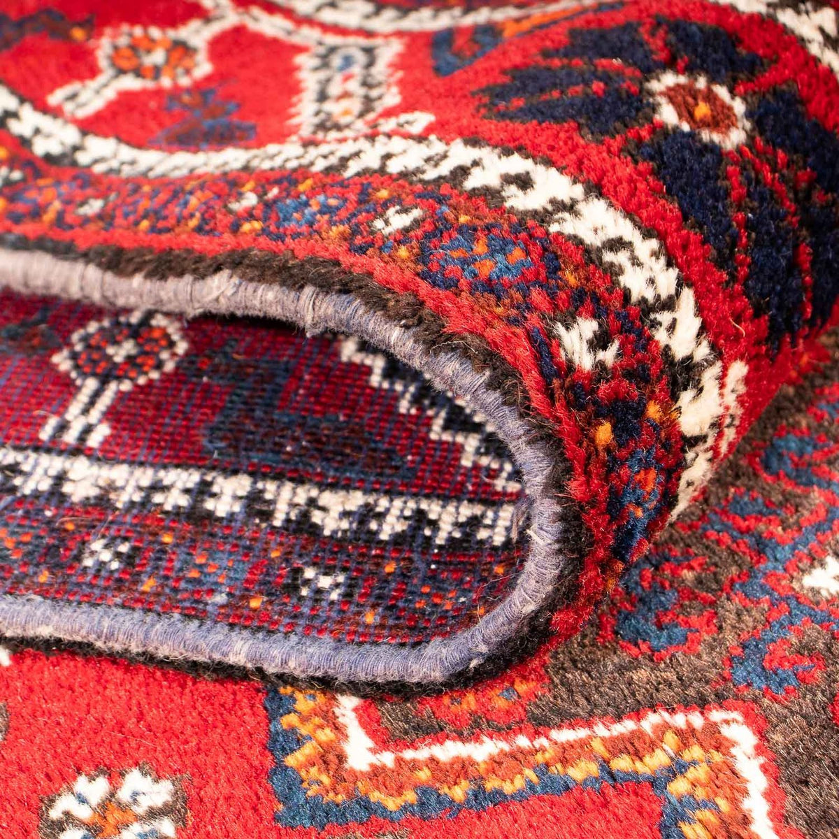 Tapis persan - Nomadic - 205 x 164 cm - rouge