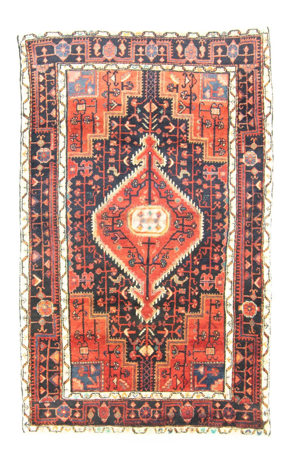 Tapis persan - Nomadic - 193 x 120 cm - orange