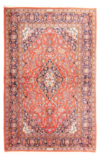 Tapis persan - Keshan - 217 x 139 cm - rouge clair