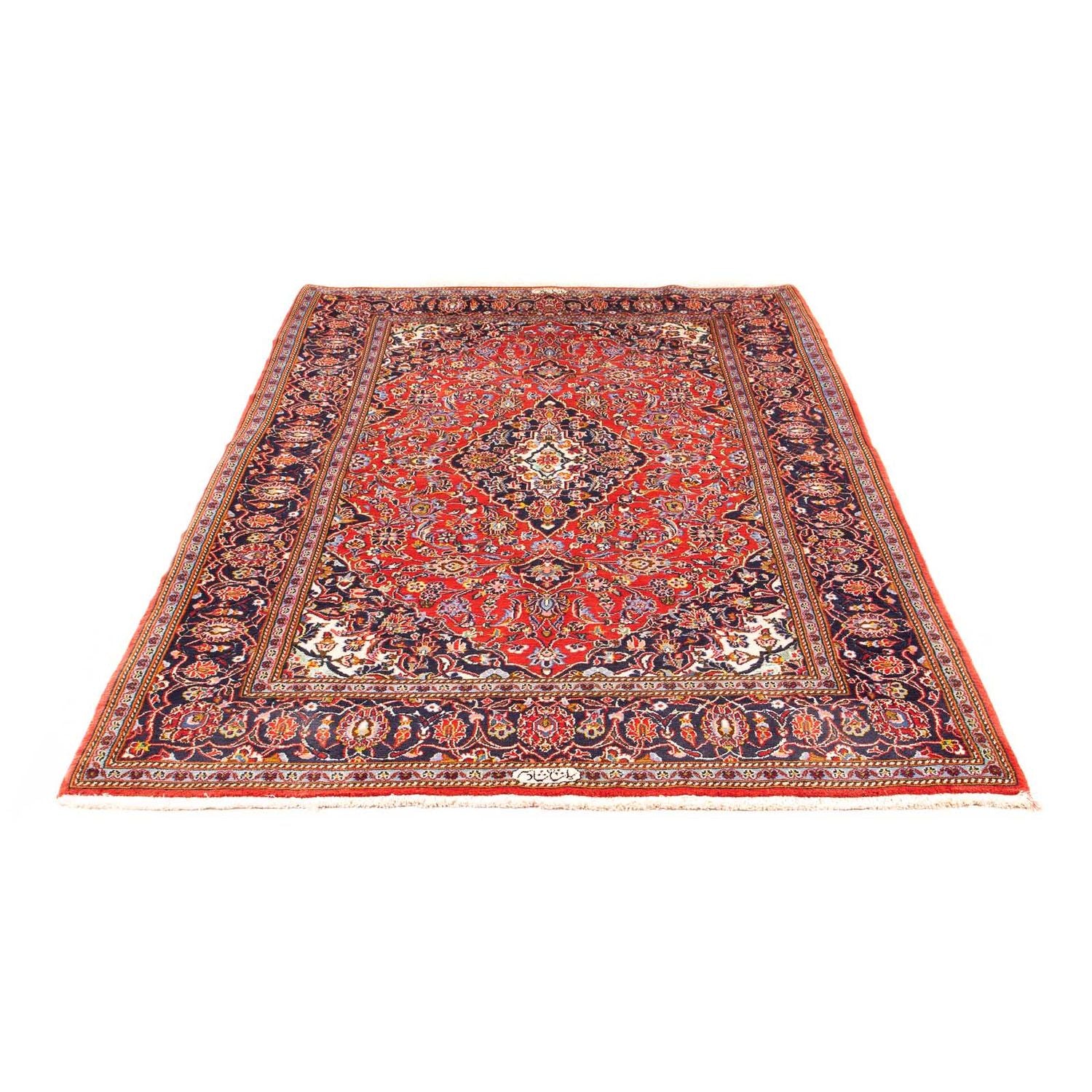 Tapis persan - Keshan - 217 x 139 cm - rouge clair