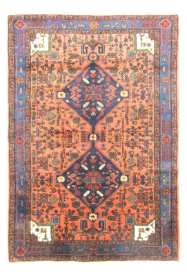 Tapis persan - Nomadic - 222 x 154 cm - orange