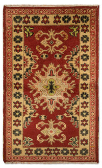 Tapis oriental - 151 x 90 cm - rouge