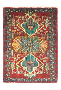 Tapis Turkaman - 89 x 63 cm - rouge