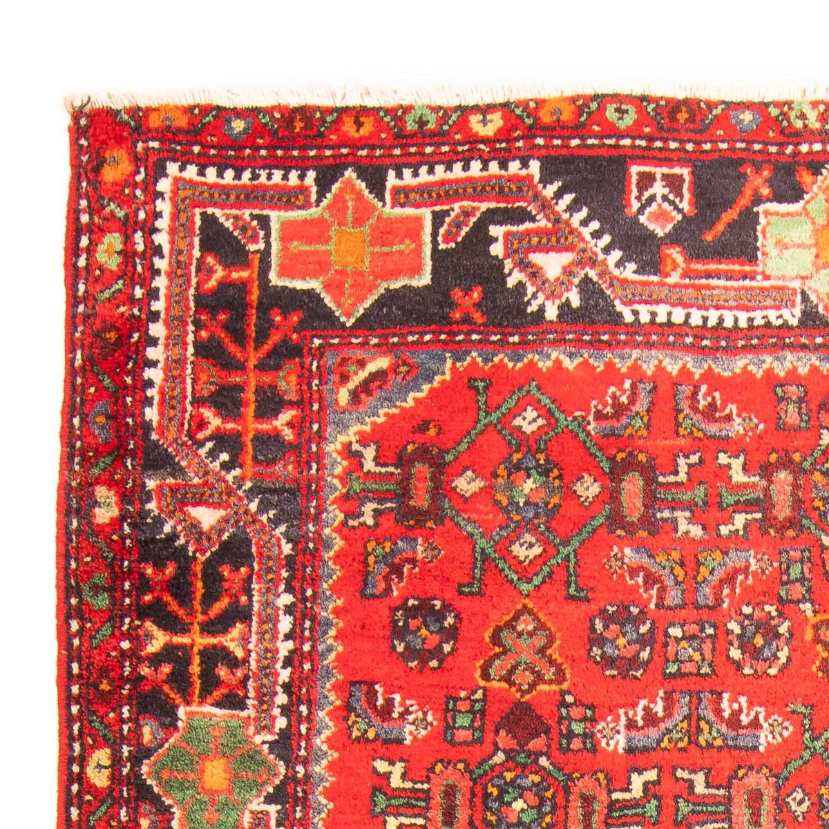 Tapis persan - Nomadic - 207 x 135 cm - rouge