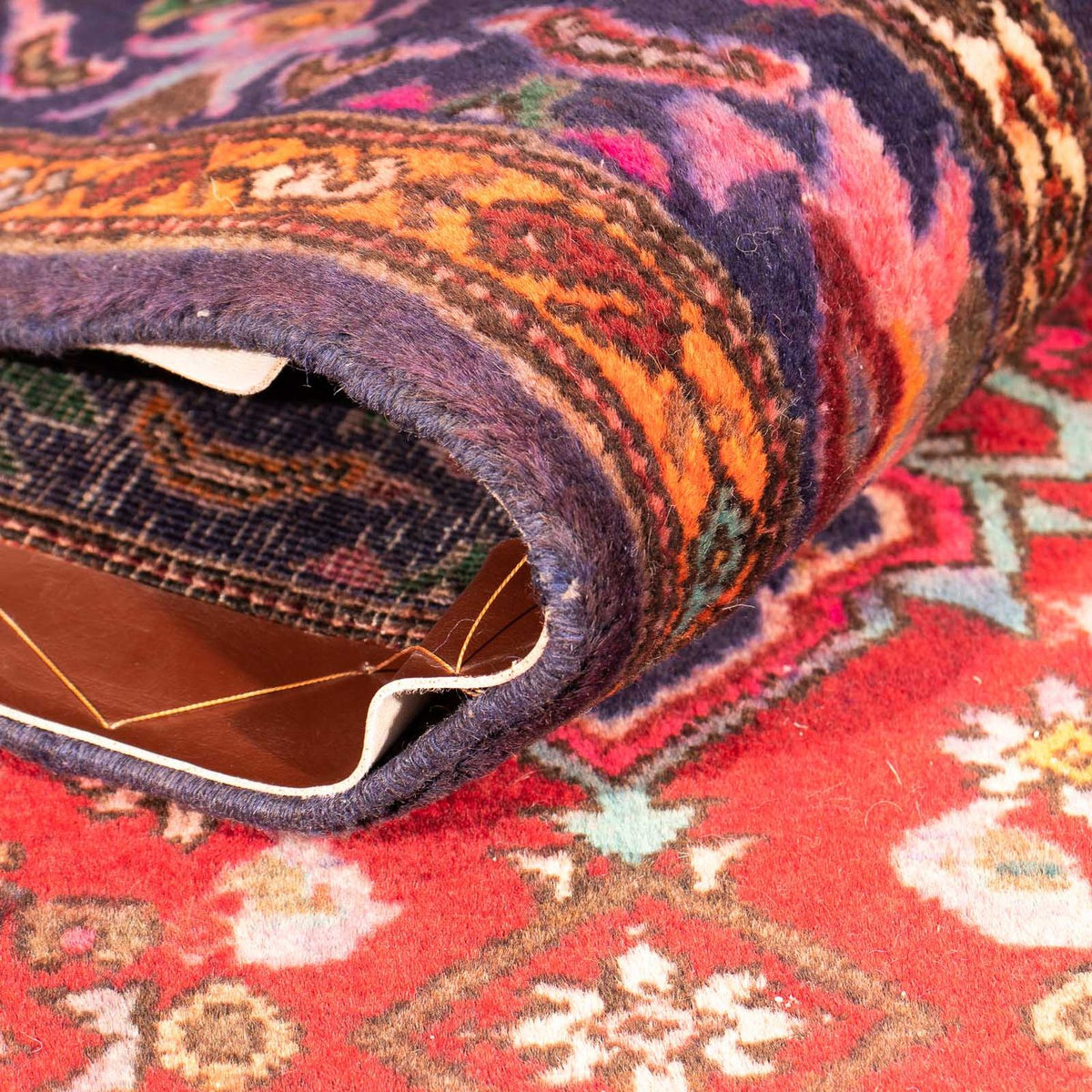 Tapis de couloir Tapis persan - Bidjar - 222 x 128 cm - rouge clair