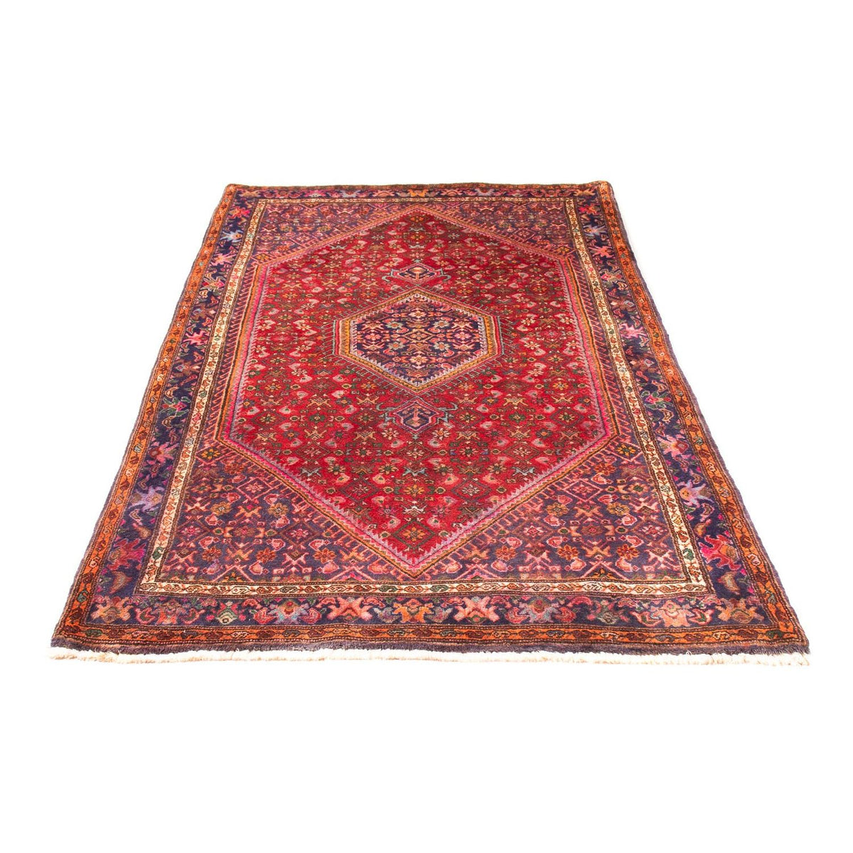 Tapis de couloir Tapis persan - Bidjar - 222 x 128 cm - rouge clair