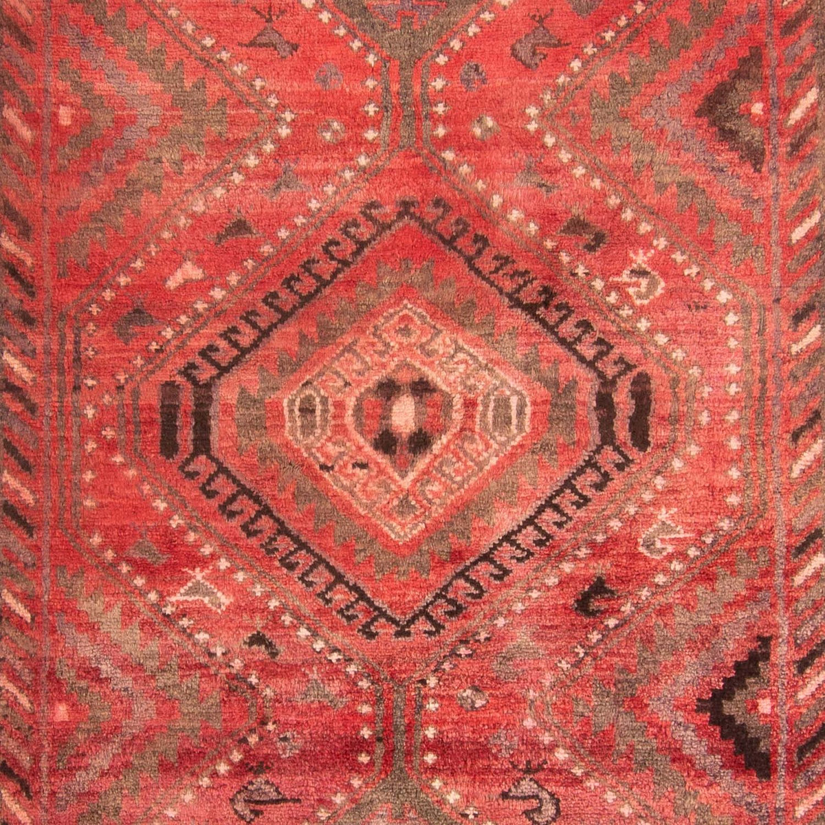 Tapis persan - Nomadic - 242 x 174 cm - rouge foncé