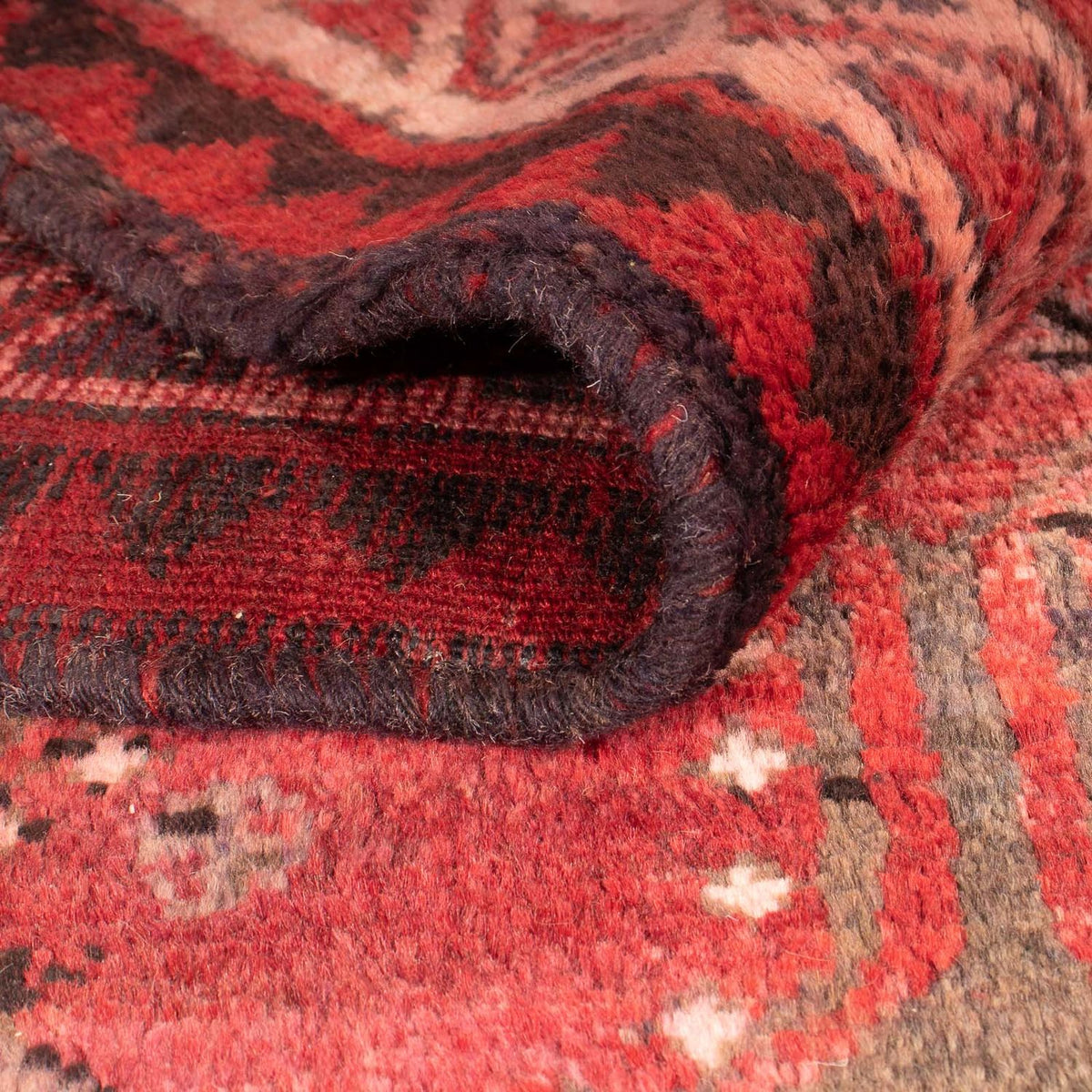 Tapis persan - Nomadic - 242 x 174 cm - rouge foncé