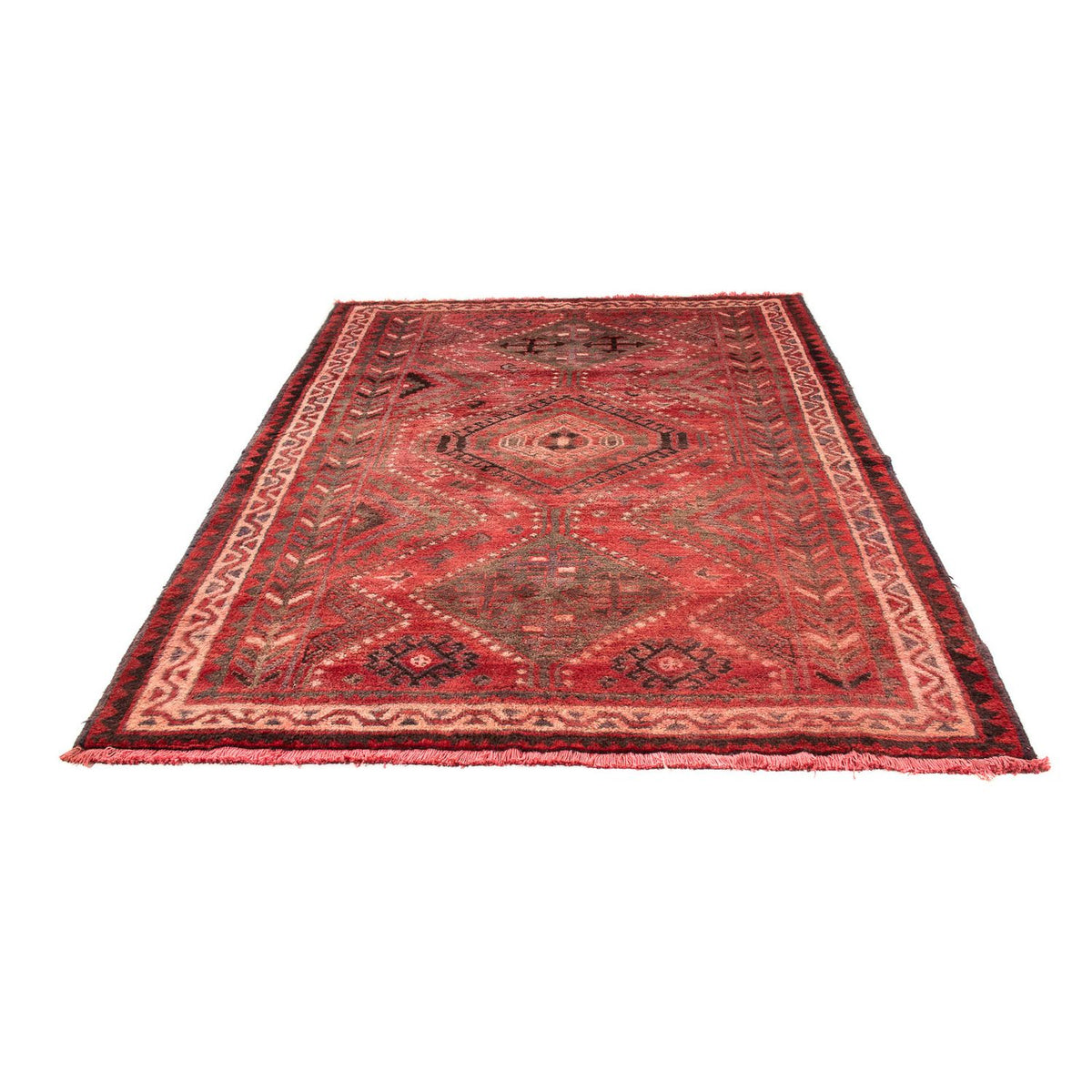 Tapis persan - Nomadic - 242 x 174 cm - rouge foncé