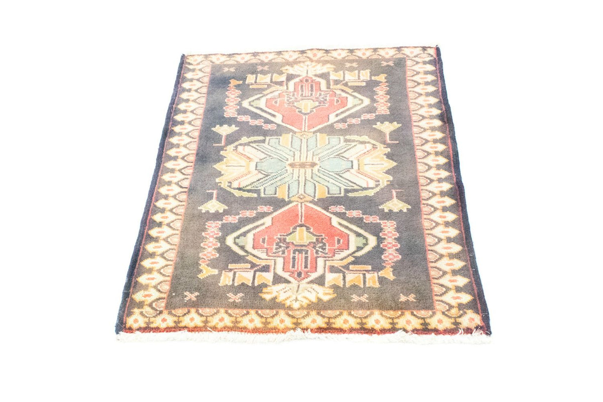 Tapis Turkaman - 87 x 67 cm - bleu foncé