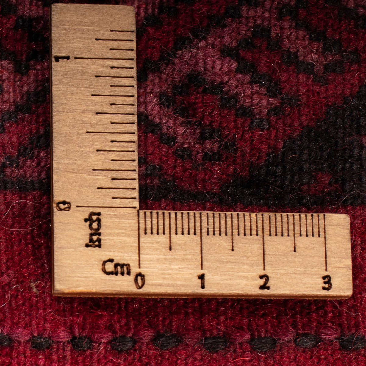 Tapis de couloir Tapis afghan - Boukhara - 280 x 106 cm - rouge foncé