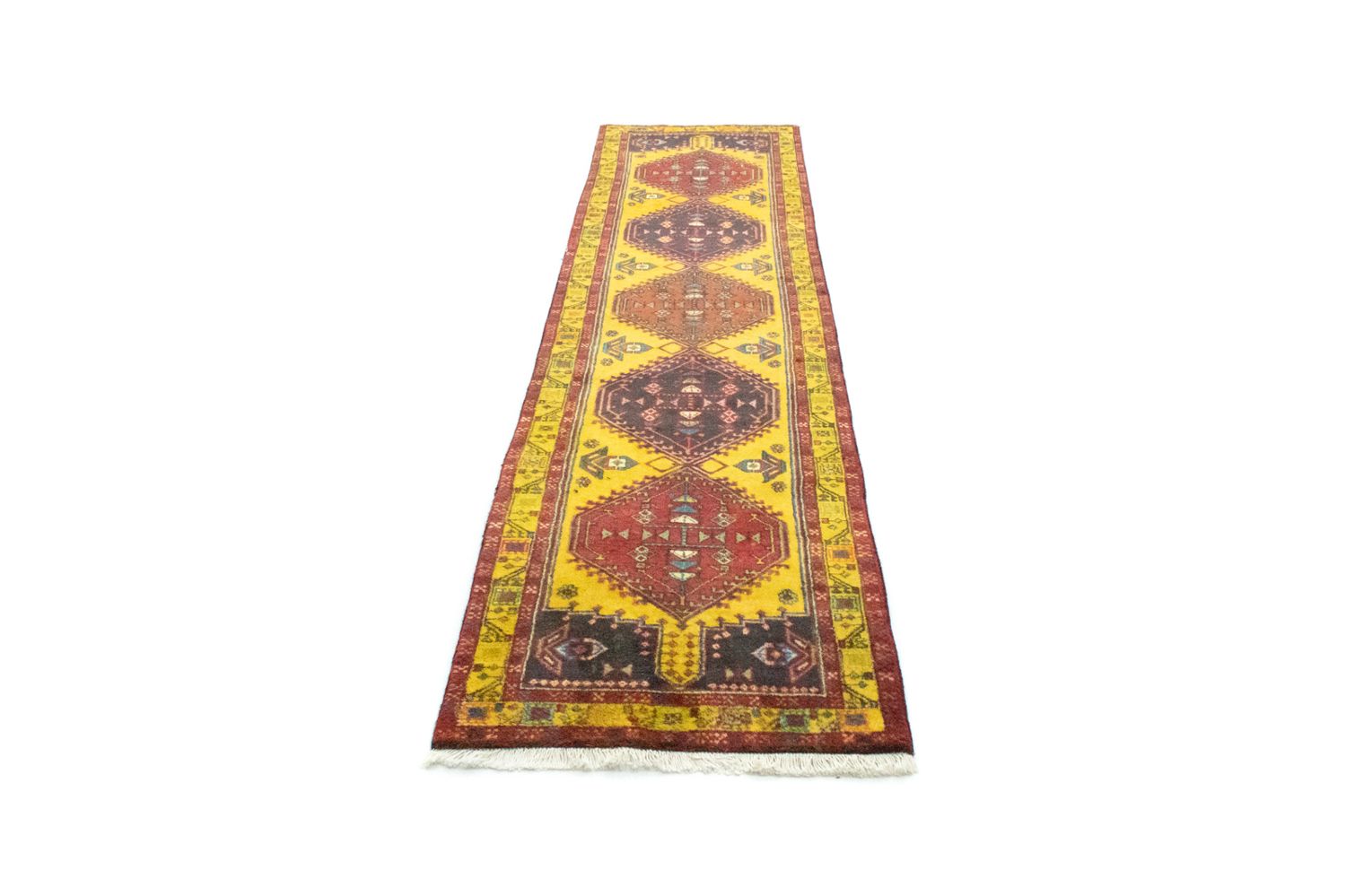 Tapis de couloir Tapis persan - Nomadic - 300 x 73 cm - jaune