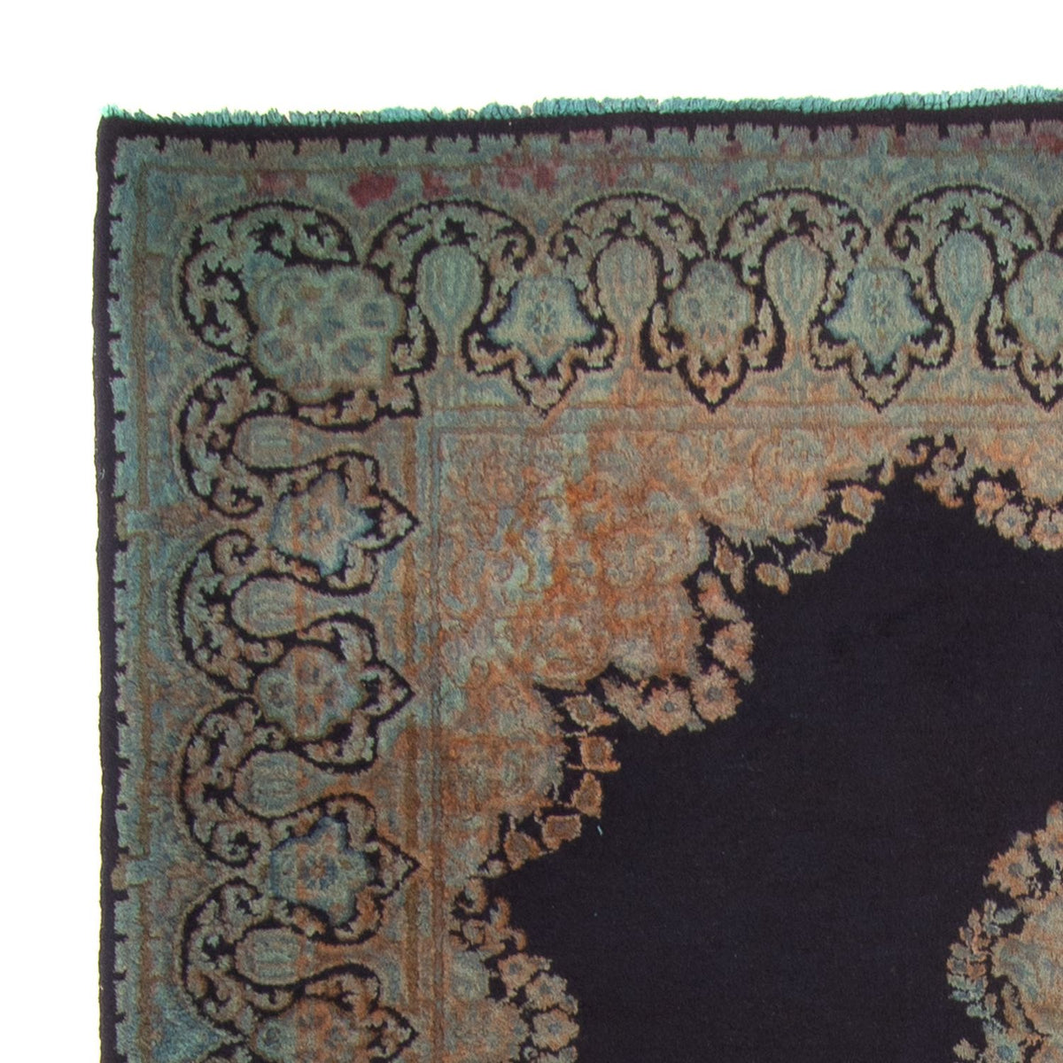 Tapis persan - Classique - 199 x 151 cm - bleu foncé