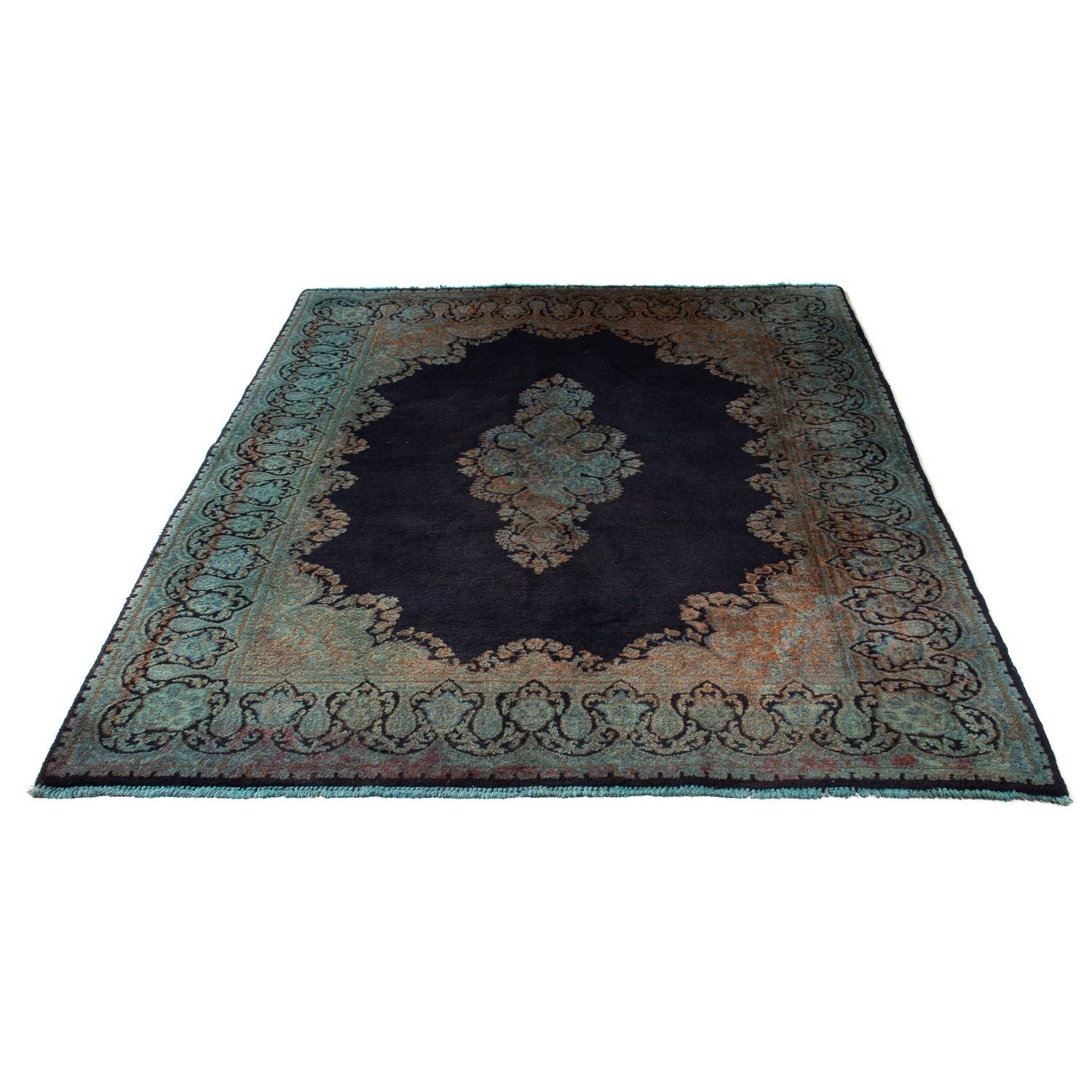 Tapis persan - Classique - 199 x 151 cm - bleu foncé