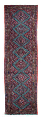 Tapis de couloir Tapis persan - Nomadic - 281 x 89 cm - bleu