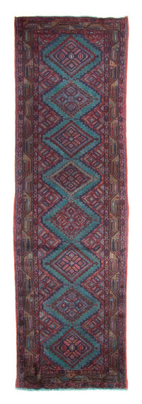 Tapis de couloir Tapis persan - Nomadic - 281 x 89 cm - bleu