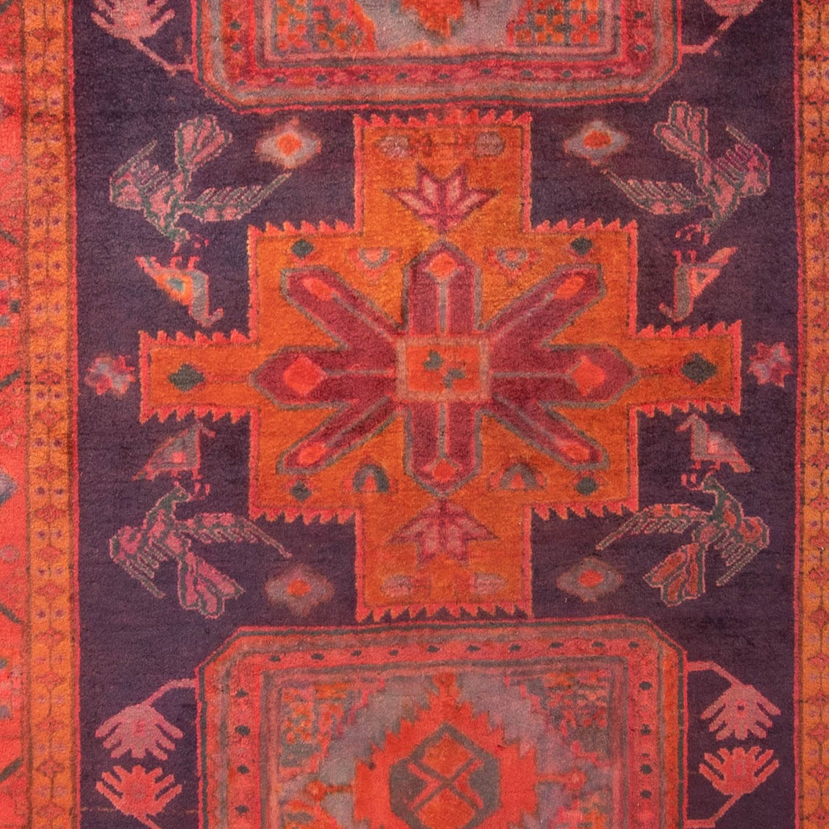Tapis de couloir Tapis persan - Nomadic - 320 x 140 cm - rouille