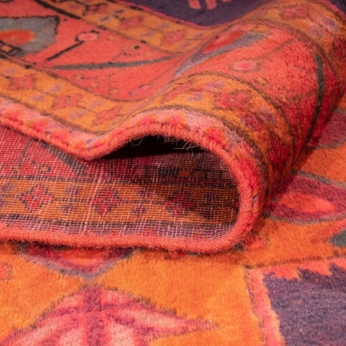 Tapis de couloir Tapis persan - Nomadic - 320 x 140 cm - rouille