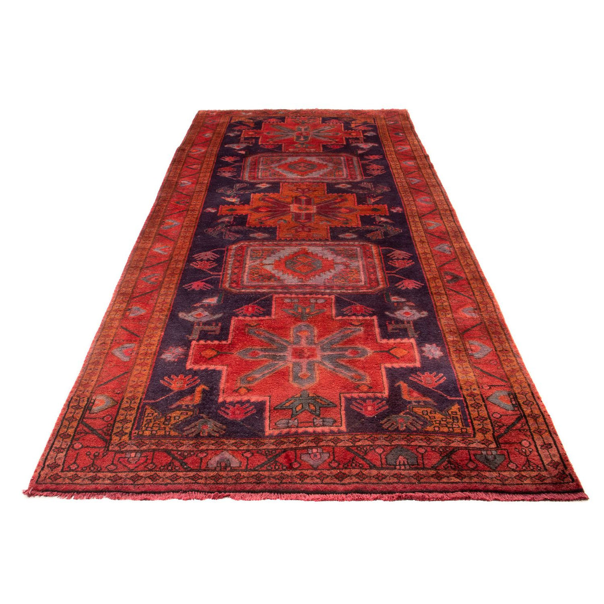 Tapis de couloir Tapis persan - Nomadic - 320 x 140 cm - rouille