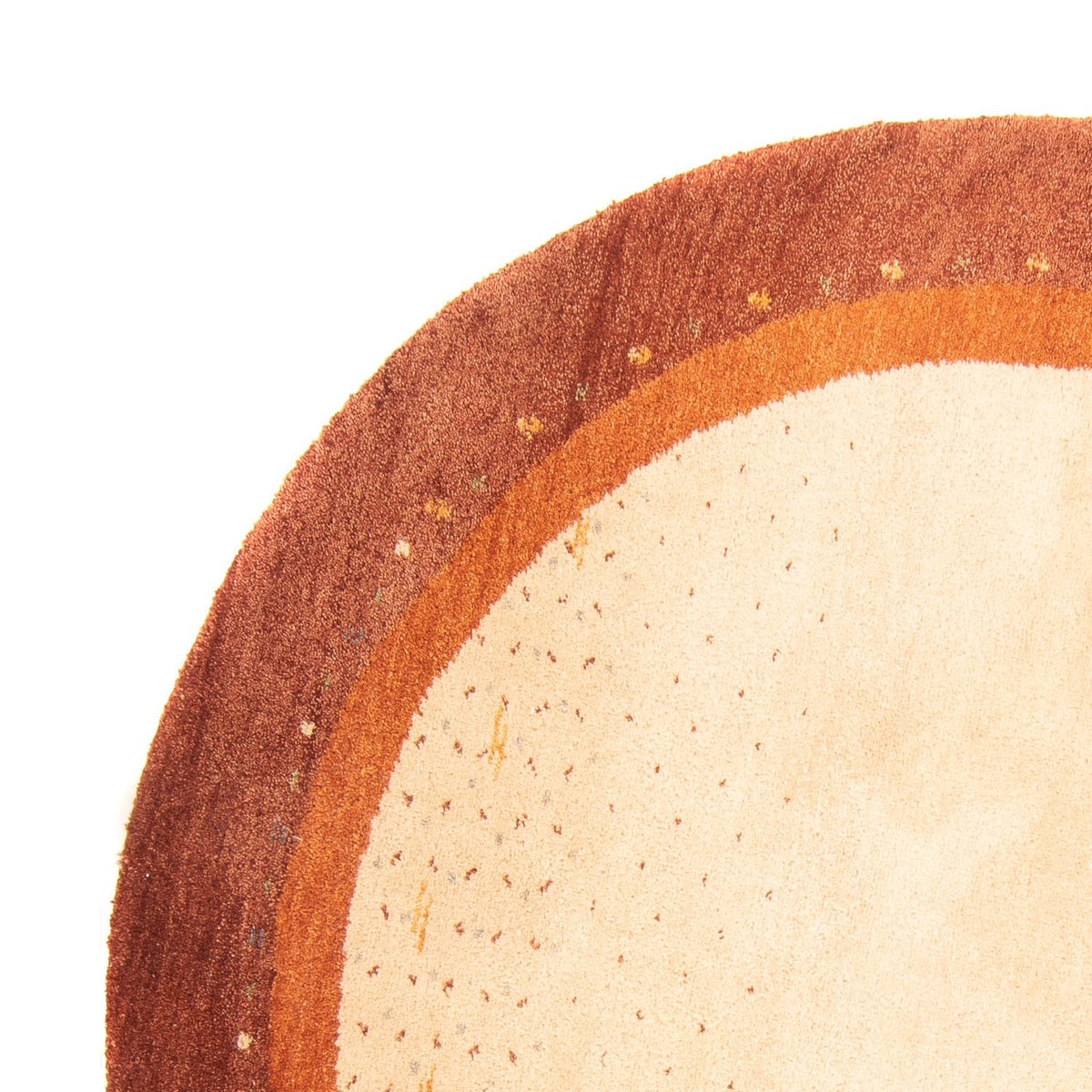 Tapis Gabbeh - Indus ronde  - 200 x 200 cm - beige