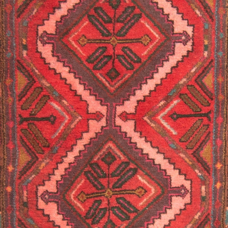Tapis de couloir Tapis persan - Nomadic - 282 x 80 cm - rouge