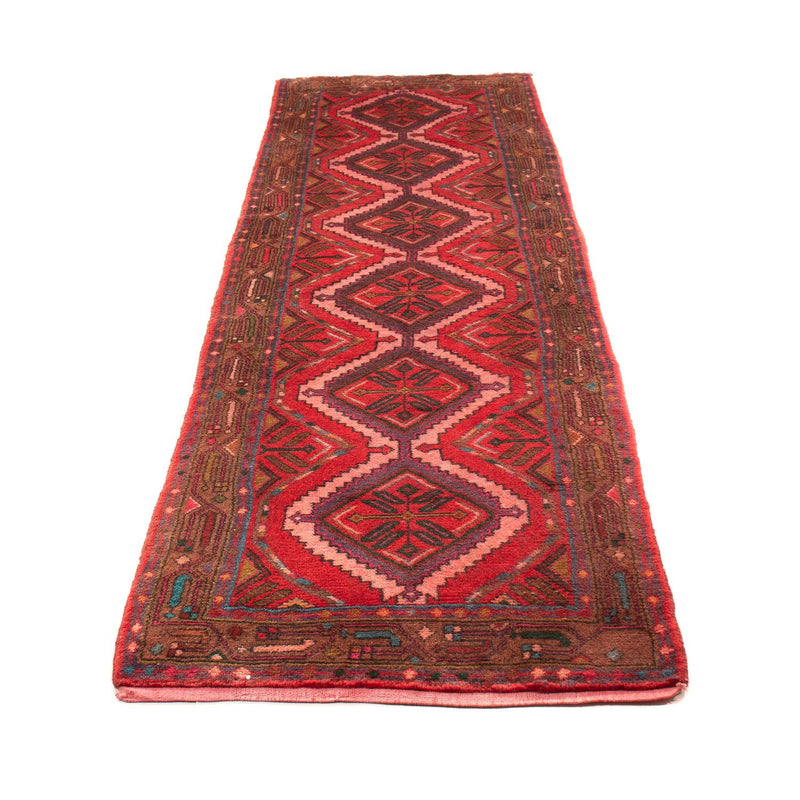 Tapis de couloir Tapis persan - Nomadic - 282 x 80 cm - rouge