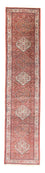 Tapis de couloir Tapis persan - Bidjar - 393 x 82 cm - rouge