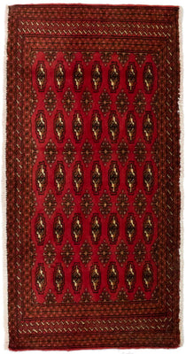 Tapis Turkaman - 130 x 60 cm - rouge